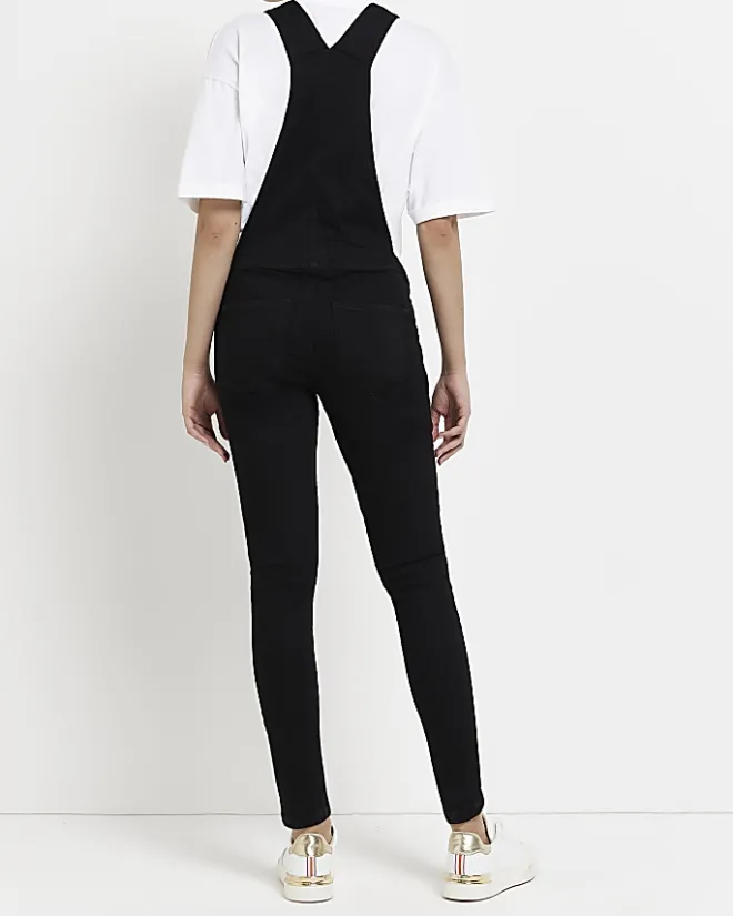River Island maternity denim dungarees Black Online