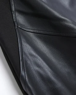 River Island maternity faux leather mix pencil skirt Black Discount
