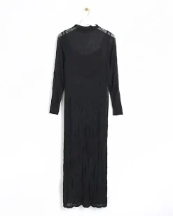 River Island mesh bodycon maxi dress Black New