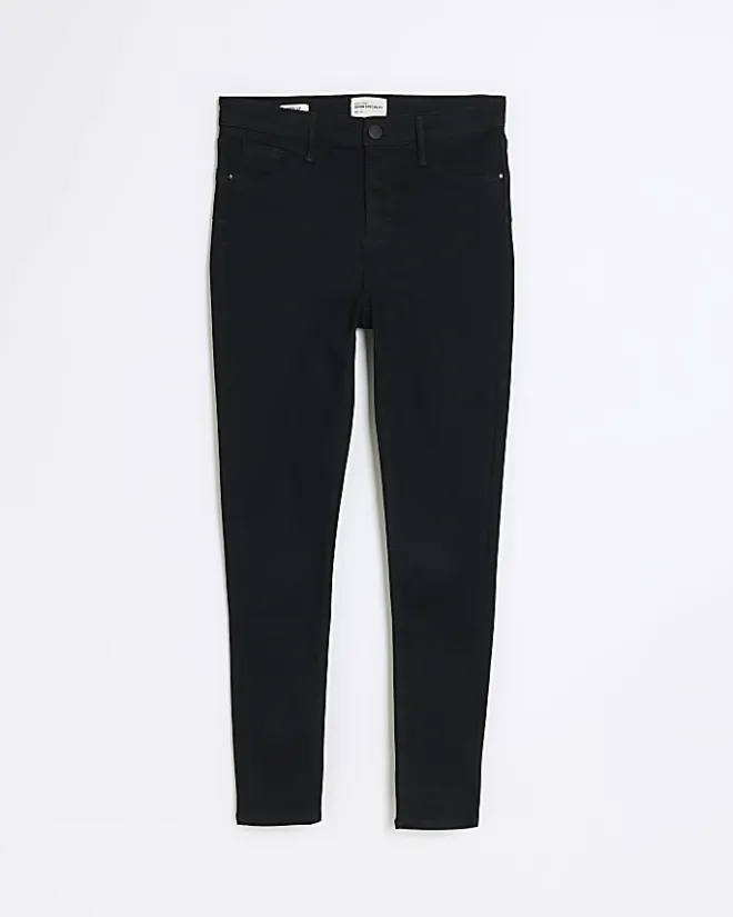 River Island mid rise jeggings Black New