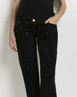 River Island mid rise maternity mom jeans Black Discount