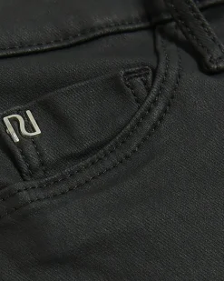 River Island Molly coated mid rise skinny jeans Black Fashion