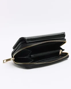 River Island patent embossed purse Black Hot