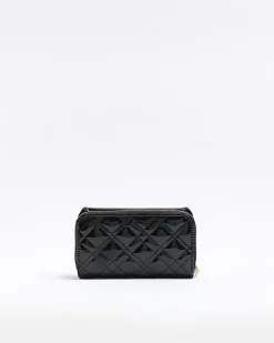 River Island patent embossed purse Black Hot