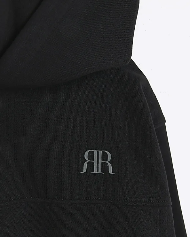 River Island plain hoodie Black Best