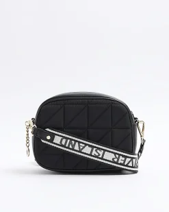River Island quilted camera cross body bag Black Best
