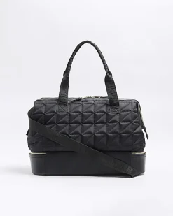 River Island quilted travel bag Black Fashion