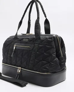 River Island quilted travel bag Black Fashion
