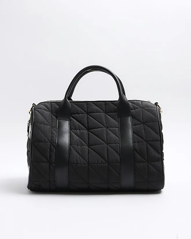 River Island quilted travel bag Black Hot