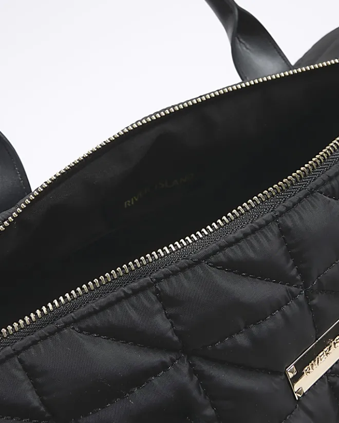 River Island quilted travel bag Black Hot
