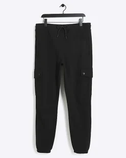 River Island regular fit cargo joggers Black Sale