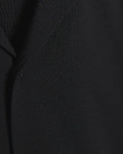 River Island Regular Fit Seersucker Revere Shirt Black Sale