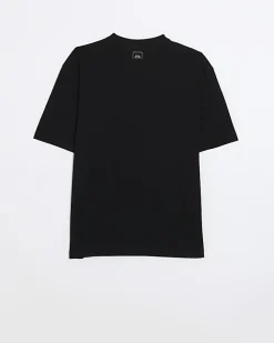 River Island regular fit t-shirt Black Discount