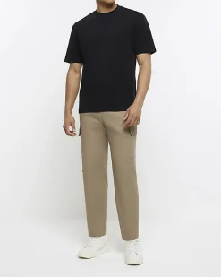 River Island regular fit t-shirt Black Discount