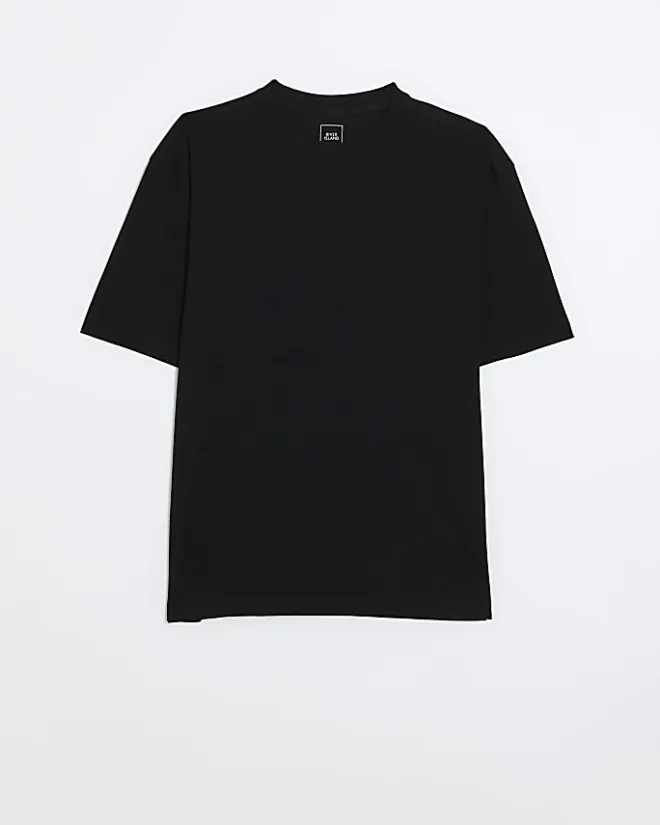 River Island regular fit t-shirt Black Discount