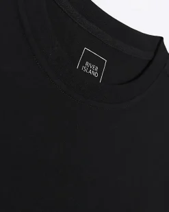 River Island regular fit t-shirt Black Discount