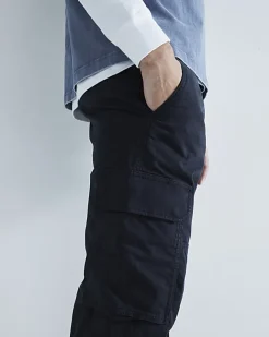River Island regular fit utility cargo trousers Black Fashion