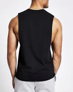 River Island regular fit vest Black New