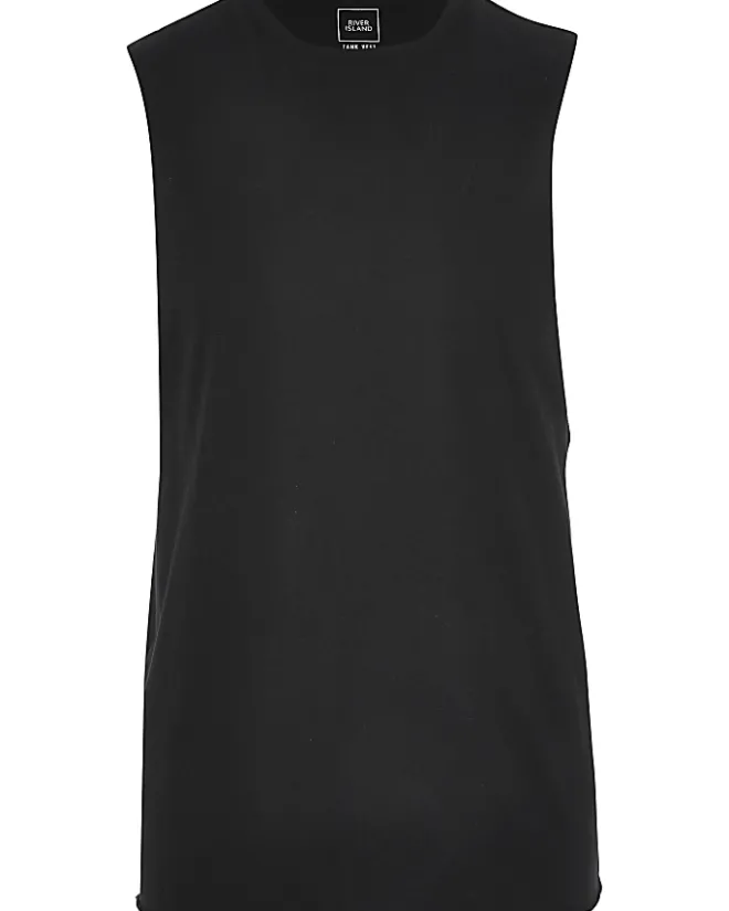 River Island regular fit vest Black New