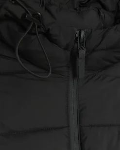 River Island regular hooded quilted puffer jacket Black Discount