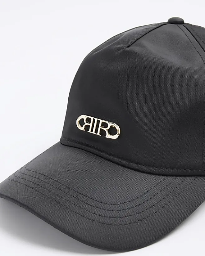 River Island RI cap Black Fashion