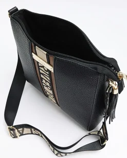 River Island RI messenger bag Black Fashion