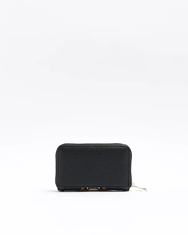 River Island RI monogram purse Black Sale