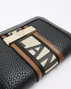 River Island RI monogram purse Black Sale