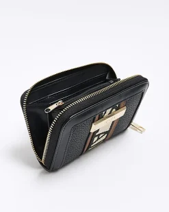 River Island RI monogram purse Black Sale