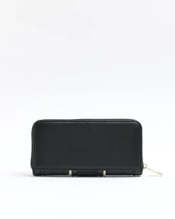 River Island RI monogram webbing purse Black Fashion