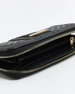 River Island RI monogram webbing purse Black Fashion