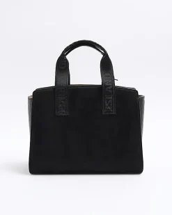 River Island RI monogram webbing tote bag Black Fashion