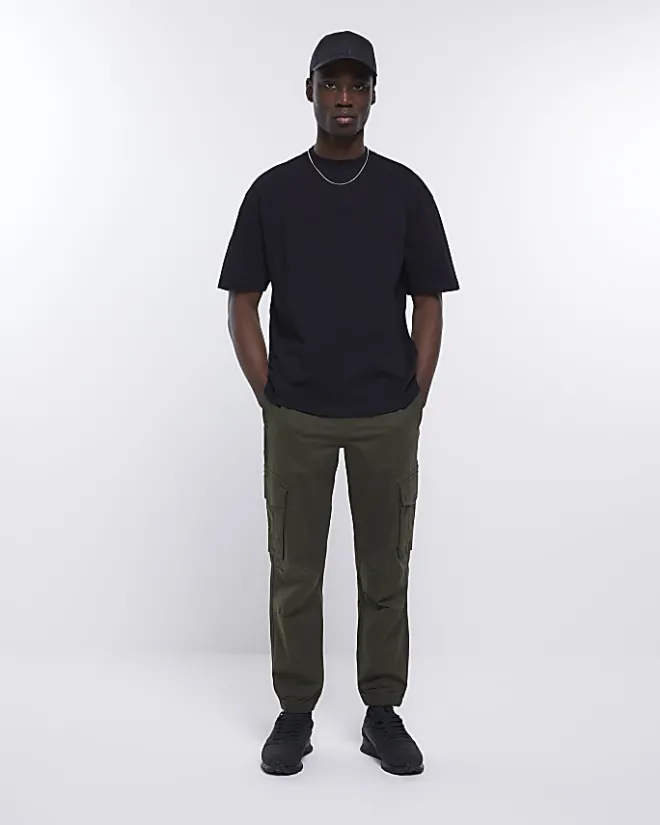 River Island RI studio oversized fit t-shirt Black Online