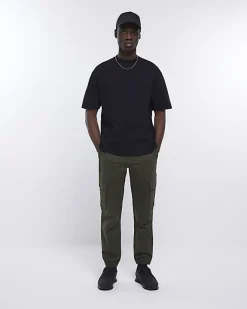 River Island RI studio oversized fit t-shirt Black Online