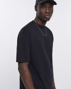 River Island RI studio oversized fit t-shirt Black Online