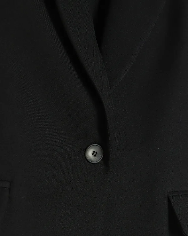 River Island rolled sleeve blazer Black Discount