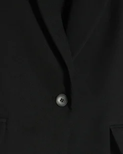 River Island rolled sleeve blazer Black Discount