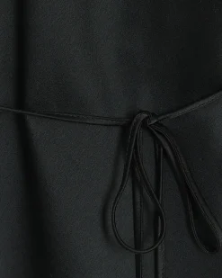 River Island satin strap slip midi dress Black Hot