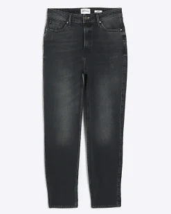 River Island Sculpt Mom Jeans Black New