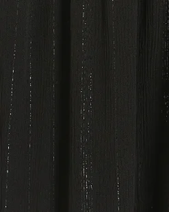 River Island shirred glitter maxi skirt Black Hot