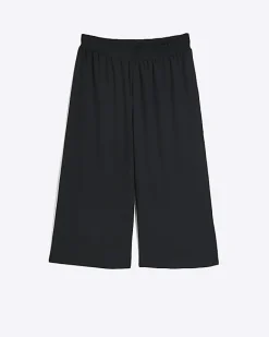 River Island Shirred Waist Culottes Black Hot