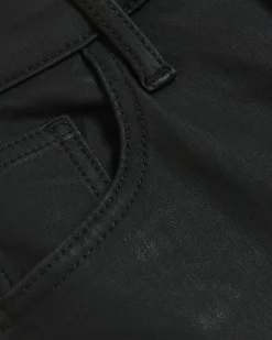 River Island skinny bum sculpt coated jeans Black Hot
