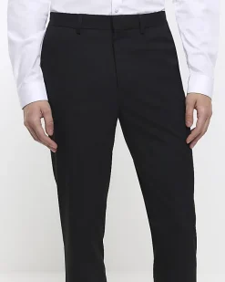 River Island skinny fit smart trousers Black Best