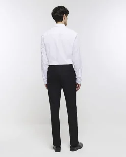 River Island skinny fit smart trousers Black Best