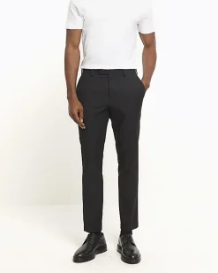 River Island skinny fit twill suit trousers Black Discount