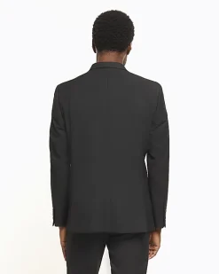 River Island skinny fit twill suit jacket Black Best
