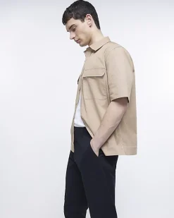 River Island slim fit casual chino trousers Black Sale