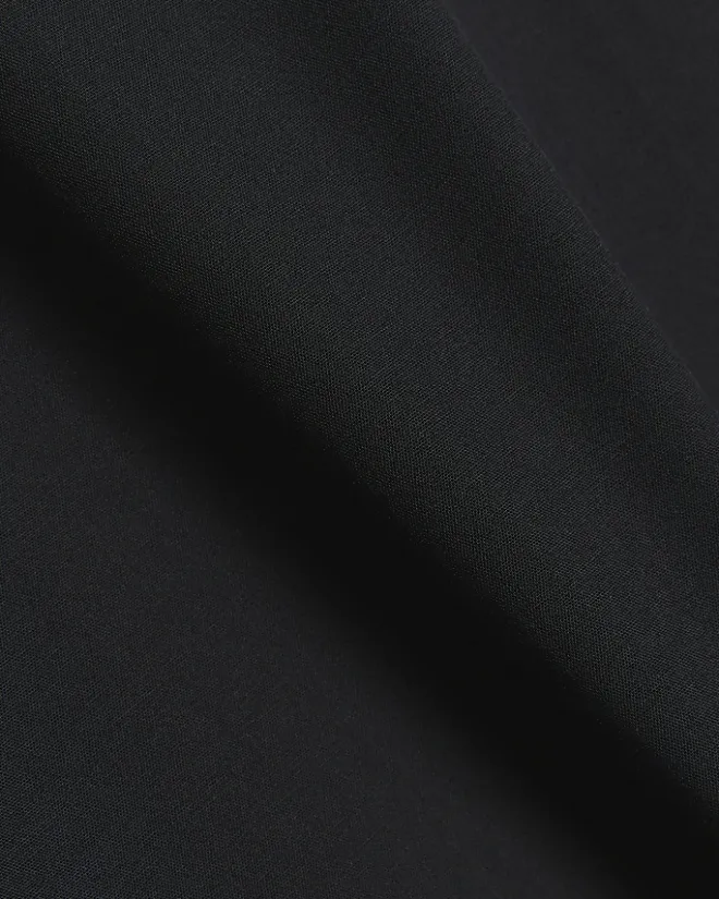 River Island slim fit double cuff smart shirt Black Fashion