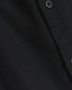 River Island slim fit grandad collar shirt Black Sale