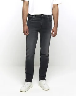 River Island slim fit jeans Black Sale